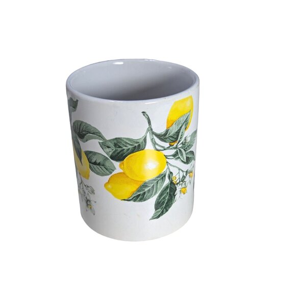 Royal Norfolk Lemon Print Ceramic Coffee Mug - Picture 2 of 6